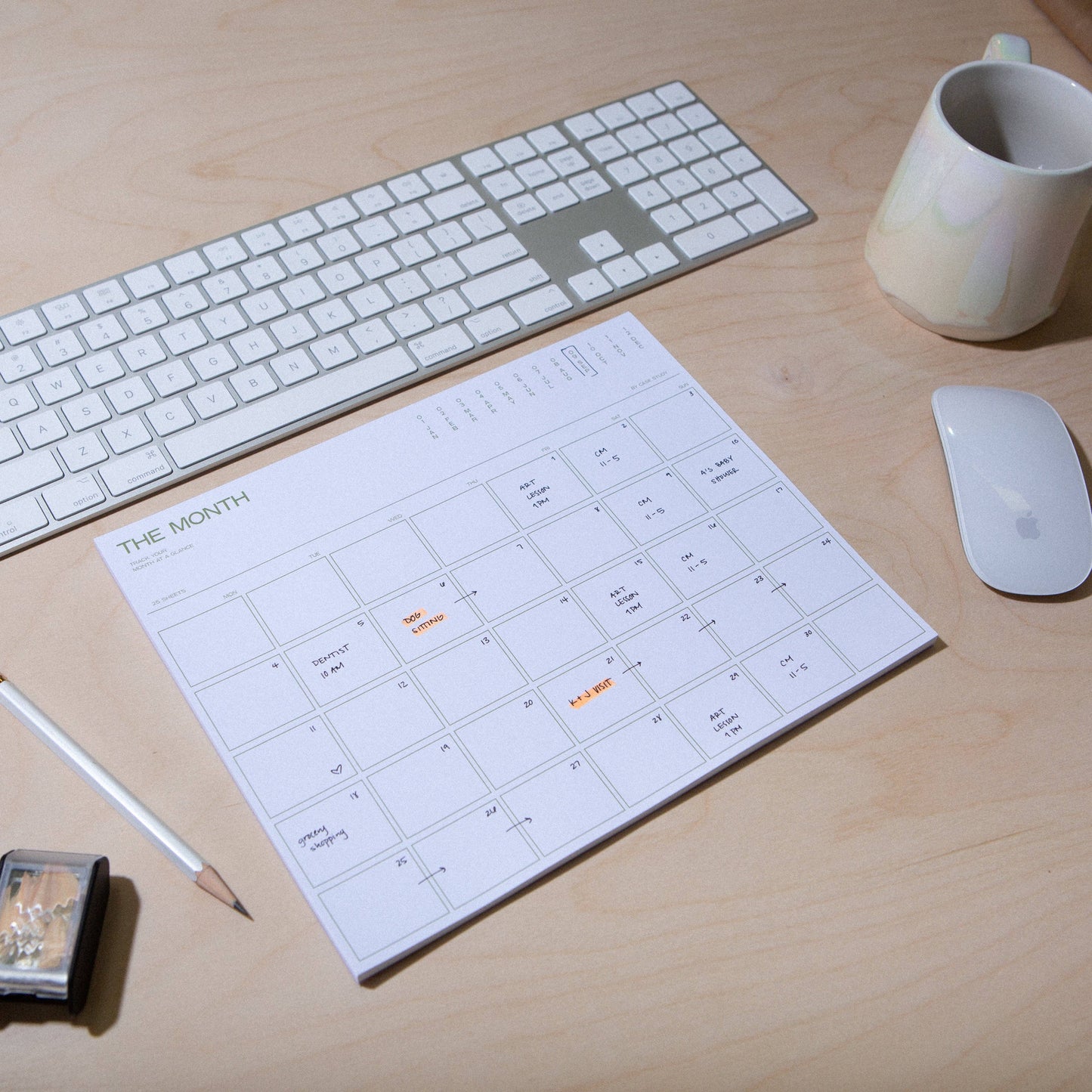Case Study - Monthly Desk Planner Notepad