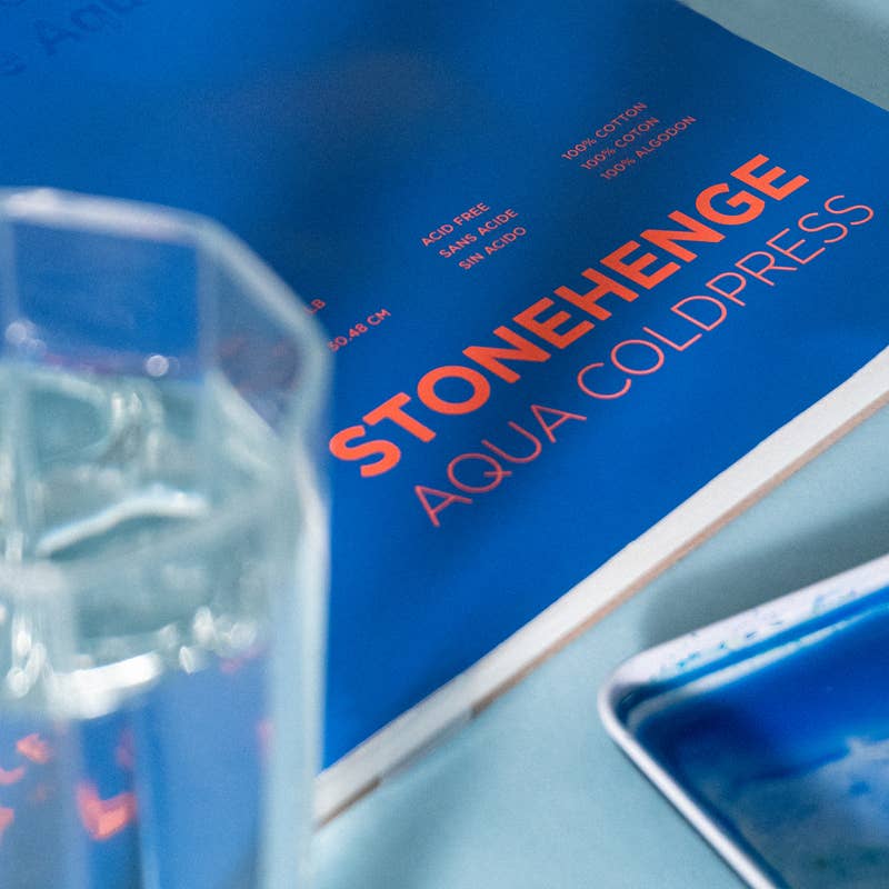 Legion Paper - Stonehenge Aqua Watercolor Block, Coldpress Watercolor Paper