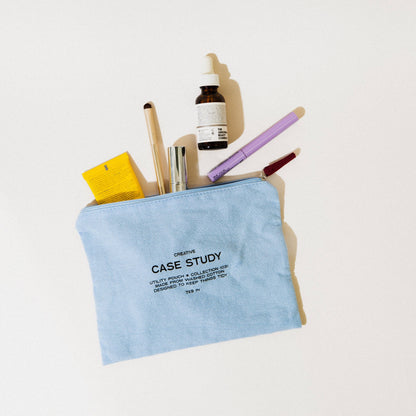 Case Study - Cotton Zipper Go Pouch – Two-Tone Pouch for Organization