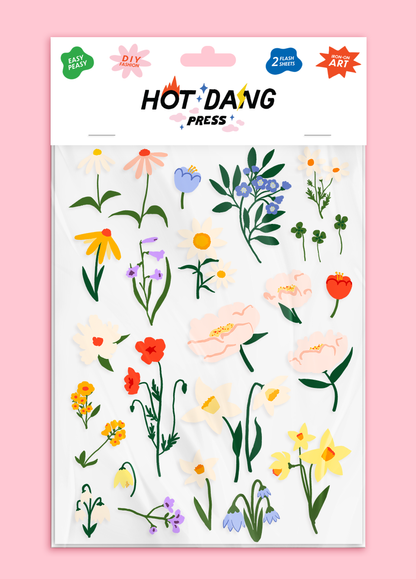 Hot Dang Press - Flowers Always Sheet Set