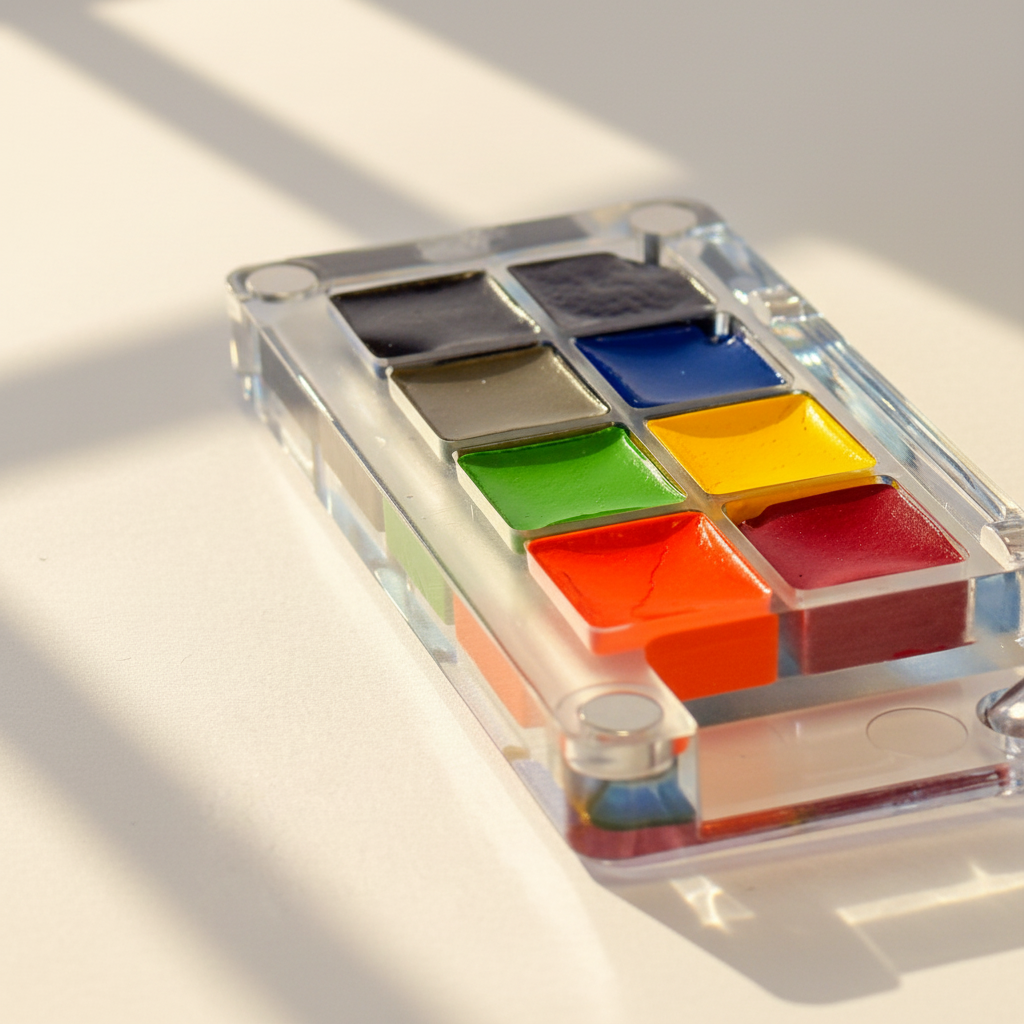 Nobel Arts - Portable Mini High Pigment Watercolor Paints Keychain