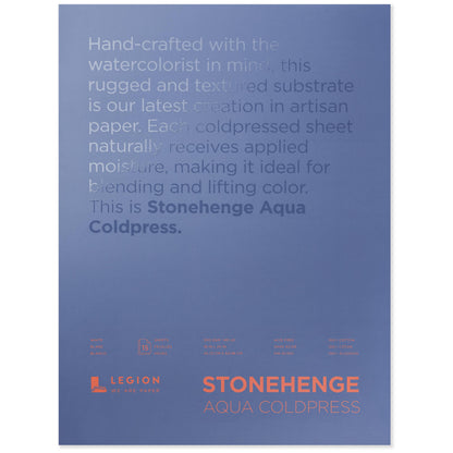 Legion Paper - Stonehenge Aqua Watercolor Block, Coldpress Watercolor Paper