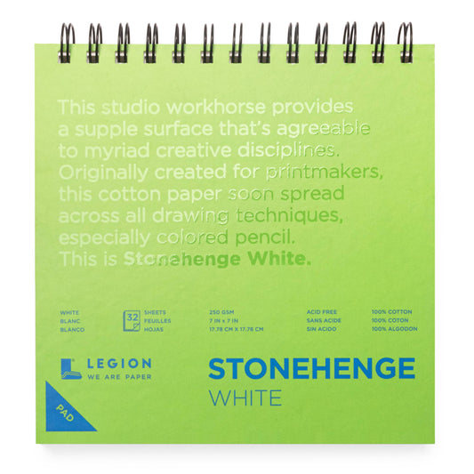 Legion Paper - Stonehenge White Spiral Pad, Journaling, Drawing & Sketching