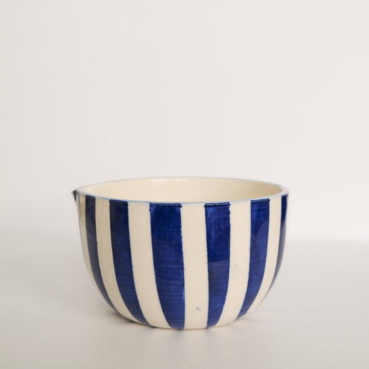 Blue Stripe Matcha Bowl