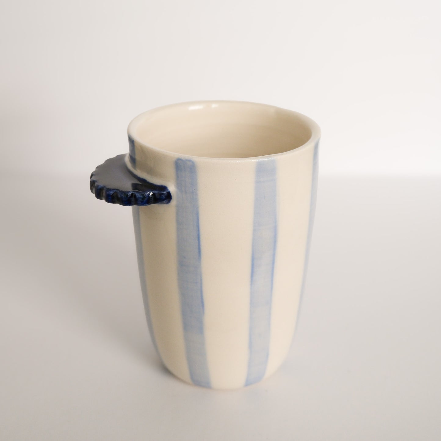 Blue Stripe Nubby Cup