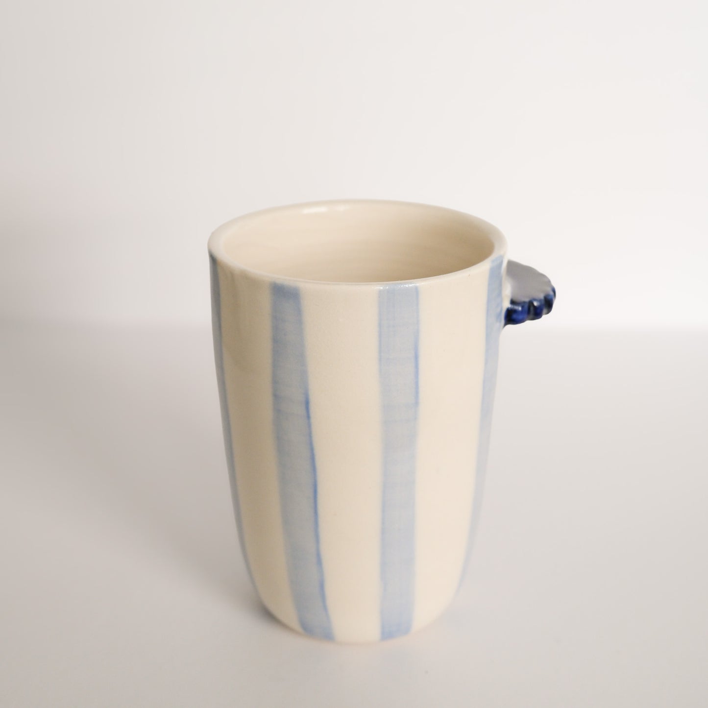 Blue Stripe Nubby Cup