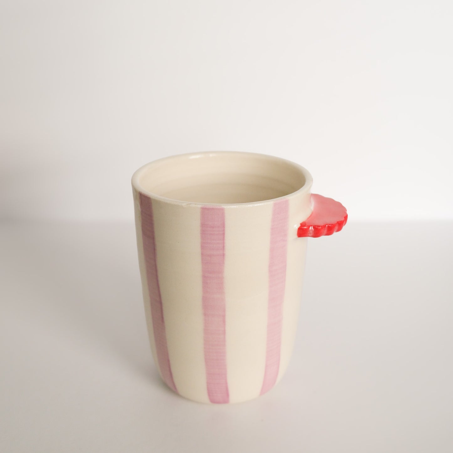 Purple Stripe Nubby Cup