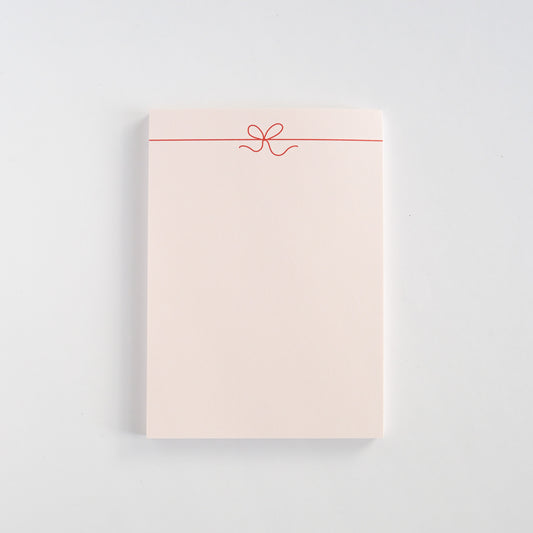 Pink Bow Notepad