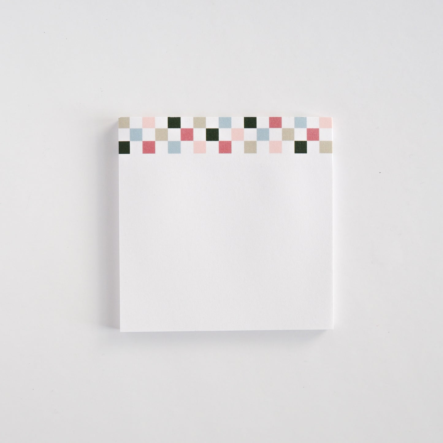 Evergreen Checkerboard Sticky Notes