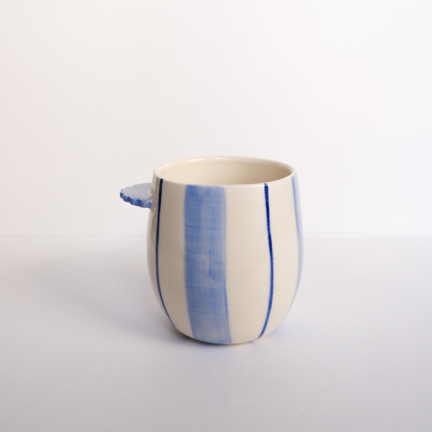 Blue Stripe Nubby Cup