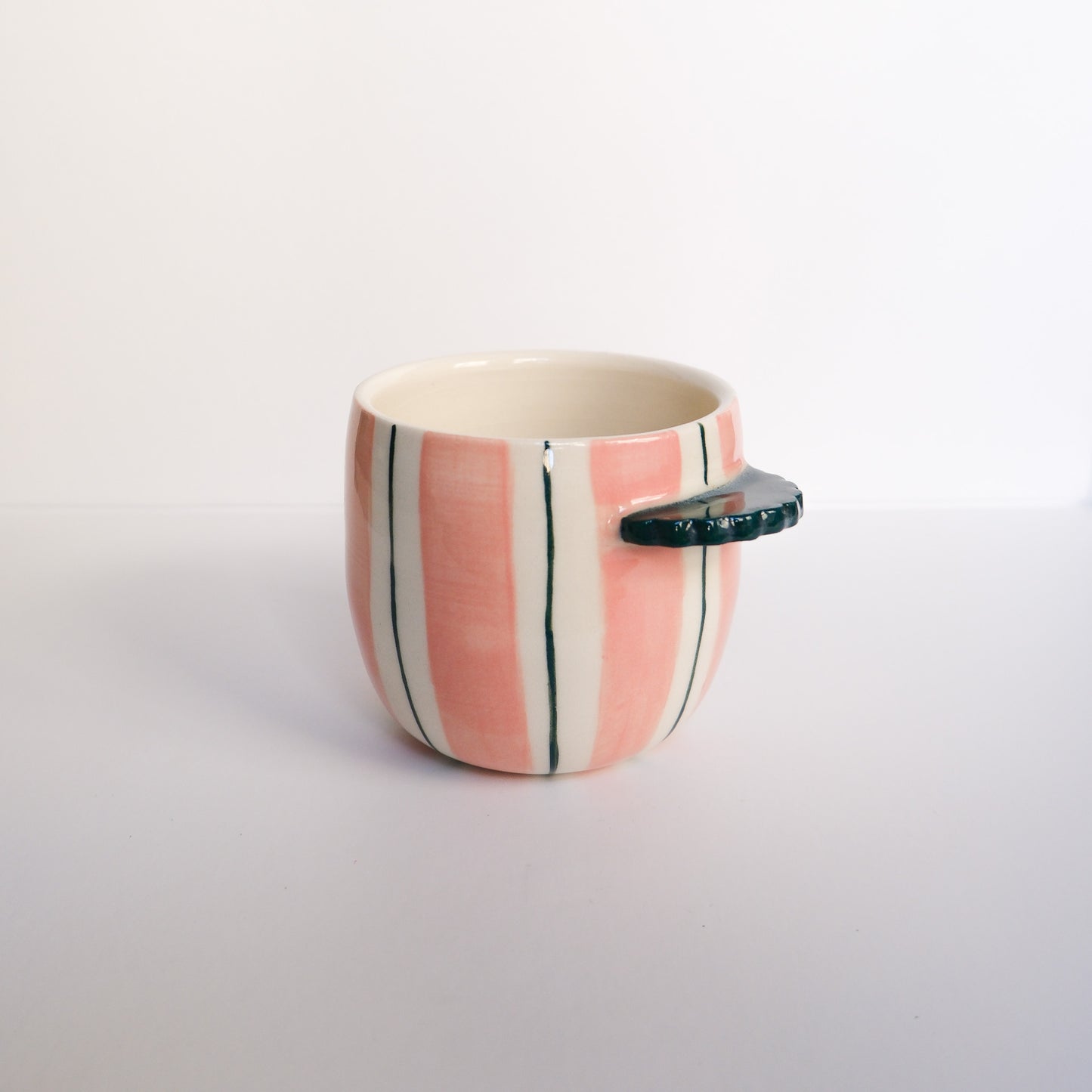 Pink Stripe Nubby Cup