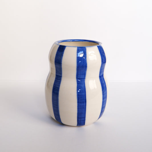 Blue Stripe Vase