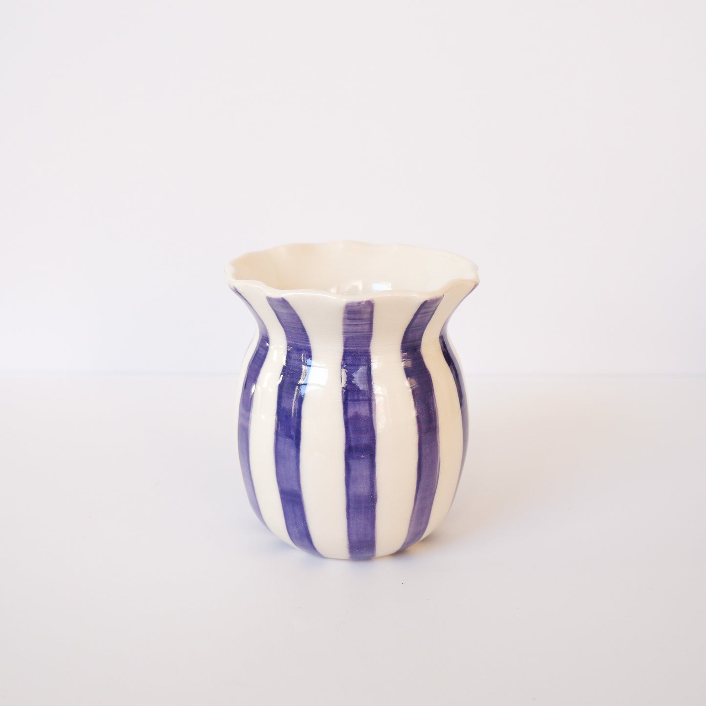 Purple Stripe Vase