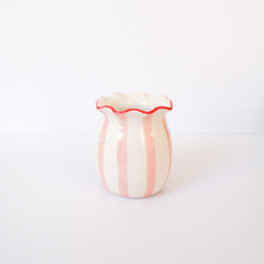 Pink Stripe Vase