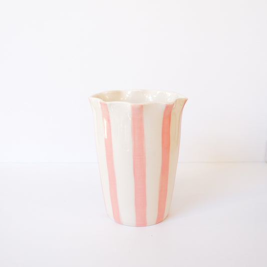 Pink Stripe Vase