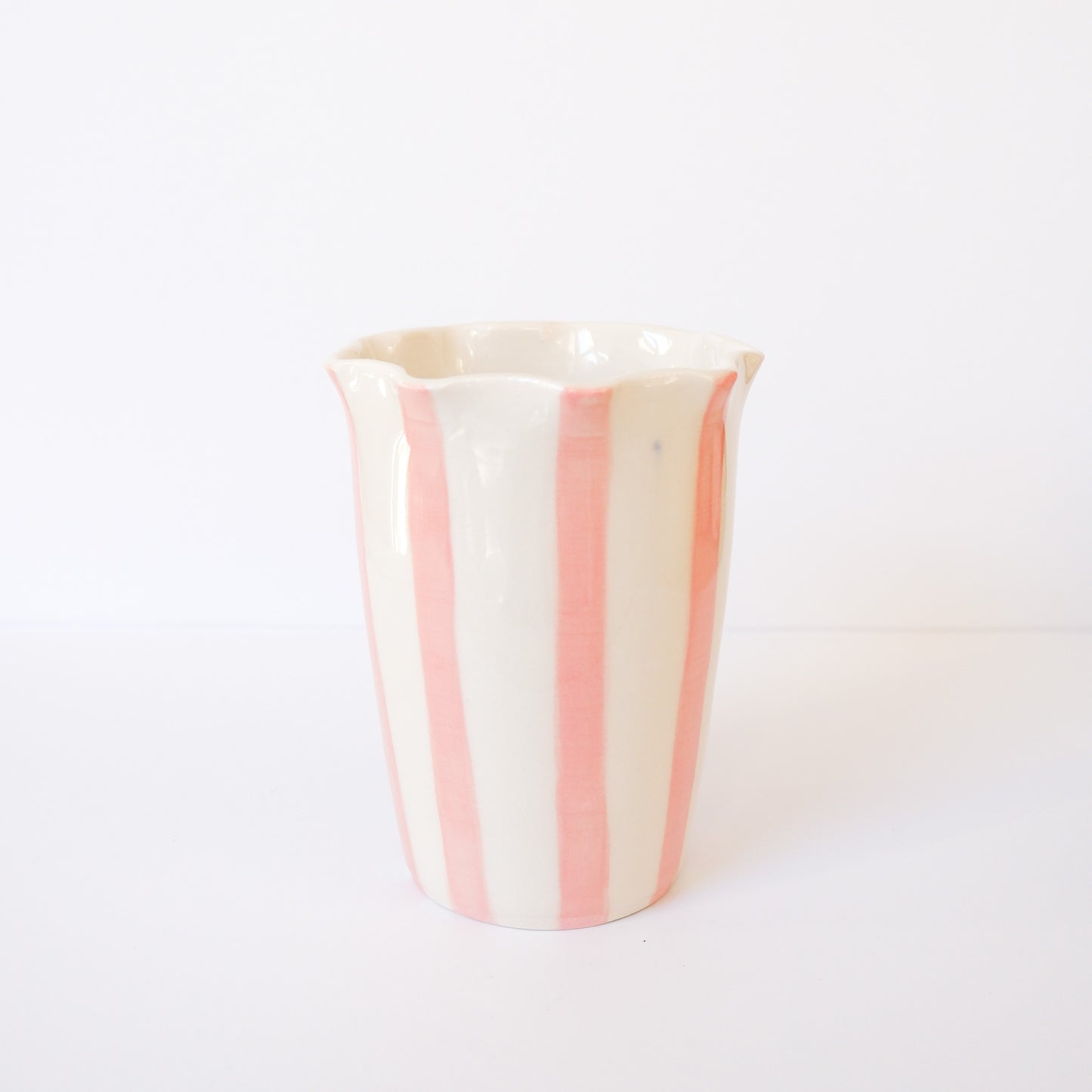 Pink Stripe Vase