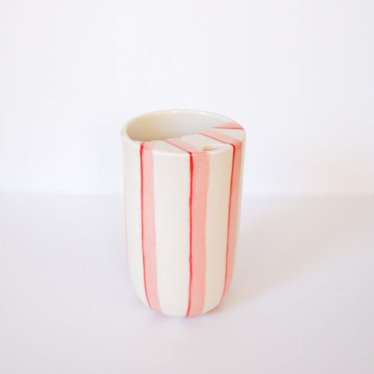 SECONDS Pink Stripe To-Go Cup