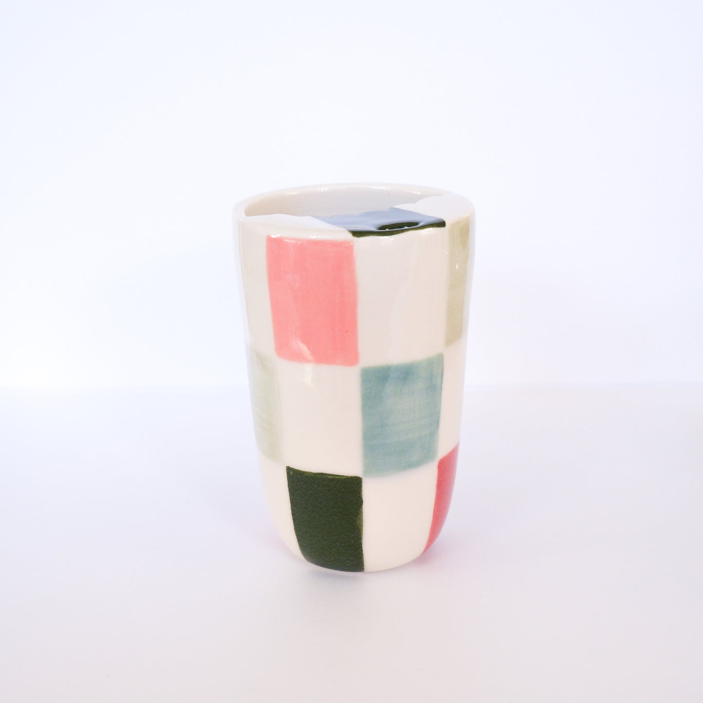 Evergreen Checkerboard To-Go Cup