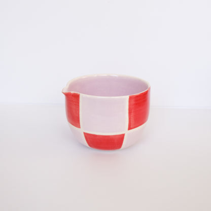 Purple and Red Matcha Bowl