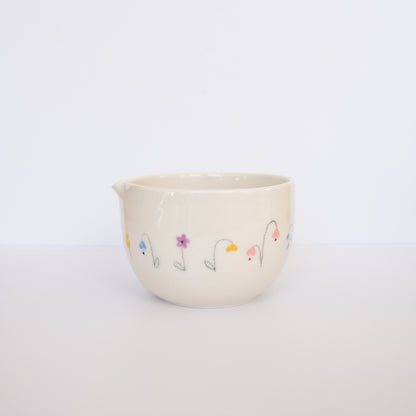 Wildflower Sketch Matcha Bowl