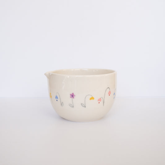 Wildflower Sketch Matcha Bowl