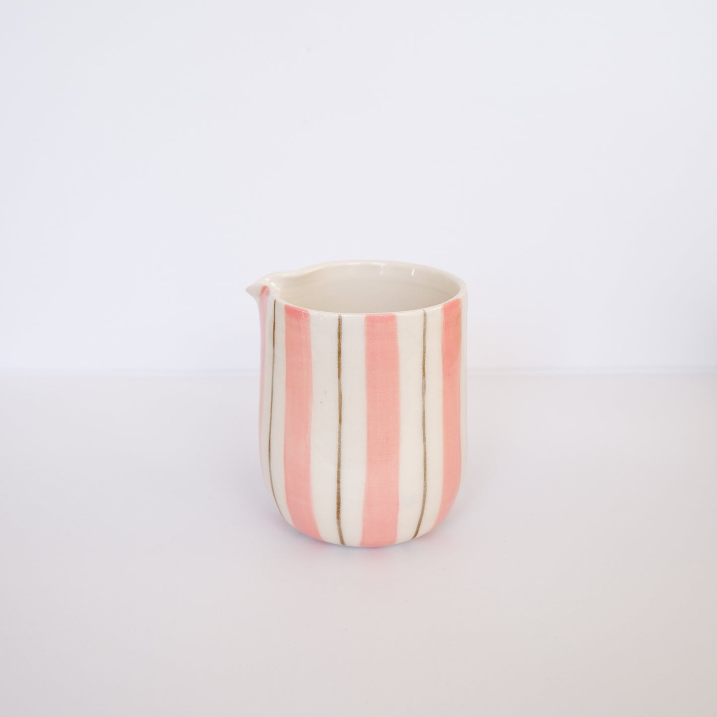 Pink Stripe Mini Pitcher