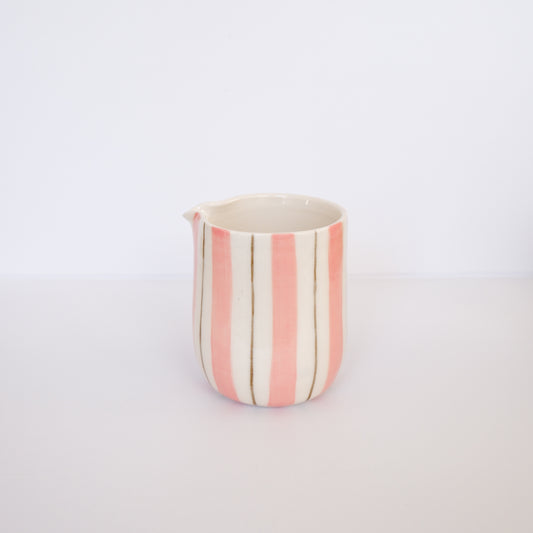 Pink Stripe Mini Pitcher