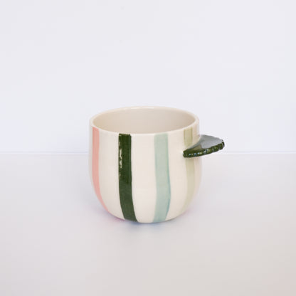 Evergreen Stripe Nubby Cup