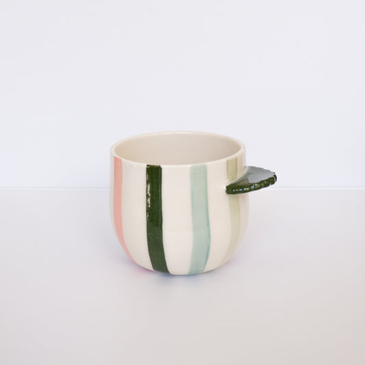 Evergreen Stripe Nubby Cup