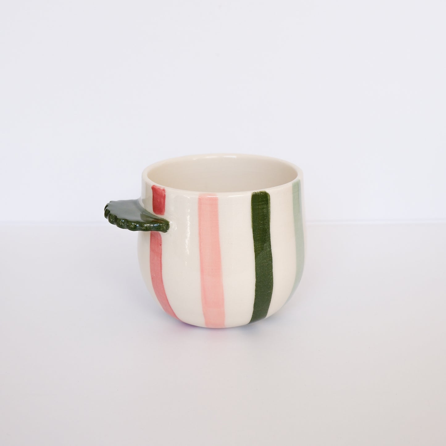 Evergreen Stripe Nubby Cup