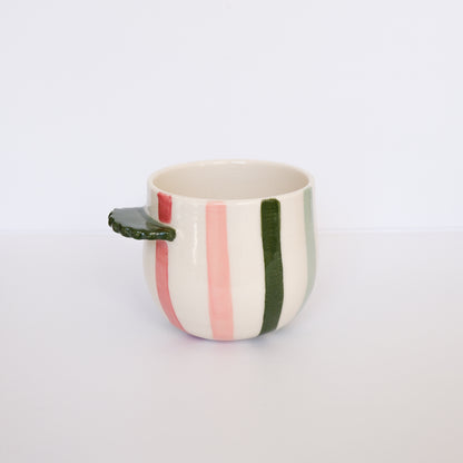 Evergreen Stripe Nubby Cup