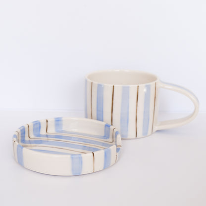 Blue Mug & Coaster Set