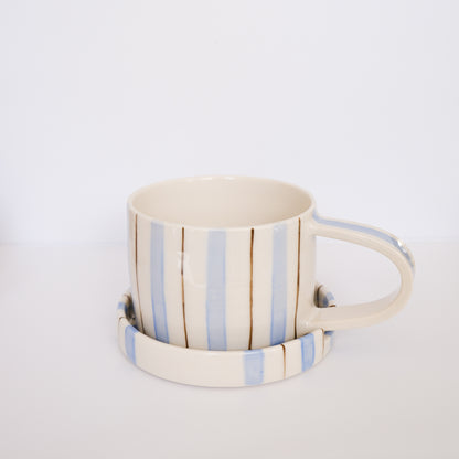 Blue Mug & Coaster Set