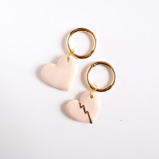 Pink Heart Keychain