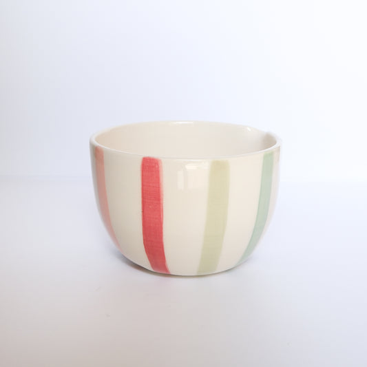 Evergreen Stripe Matcha Bowl