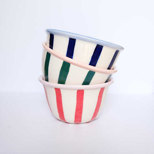 Striped Snack Bowl