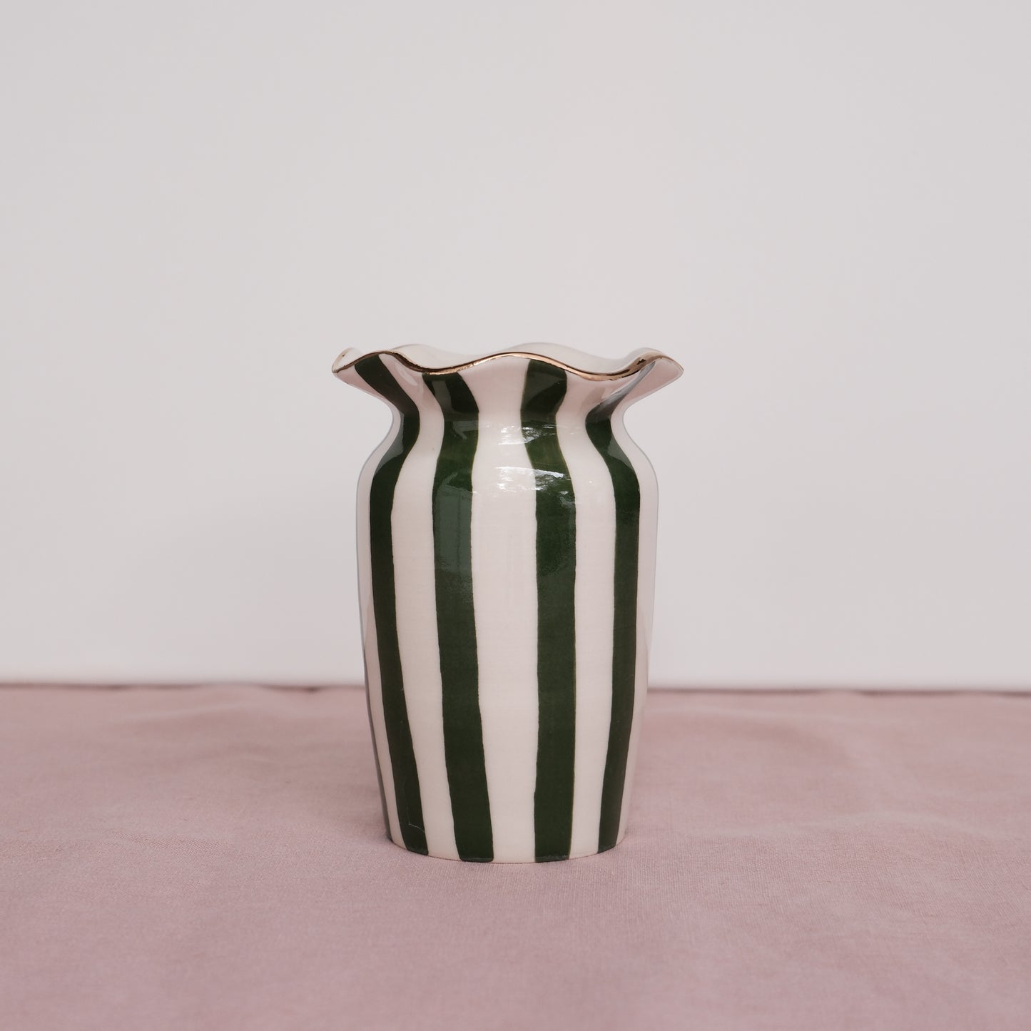 Gold Luster Bud Vase