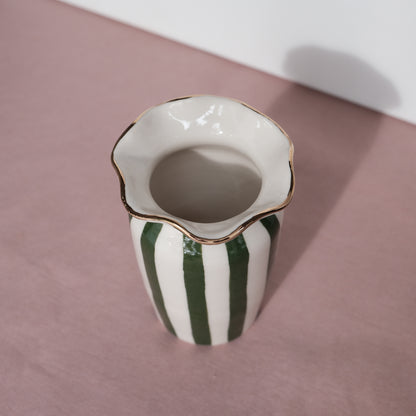 Gold Luster Bud Vase