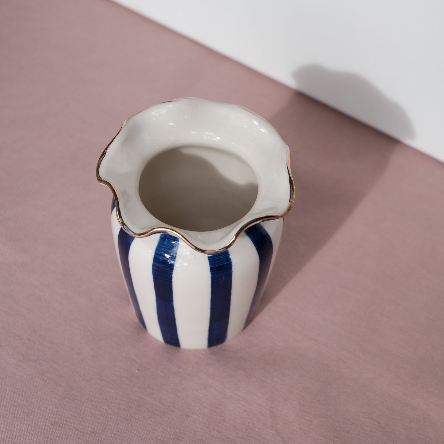 Gold Luster Bud Vase