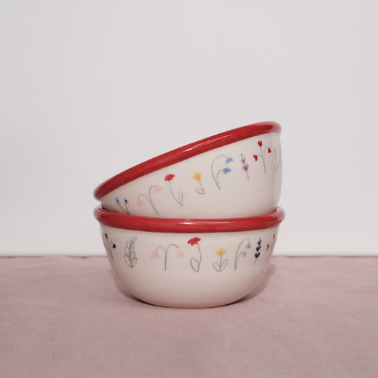 Wildflower Sketch Snack Bowl
