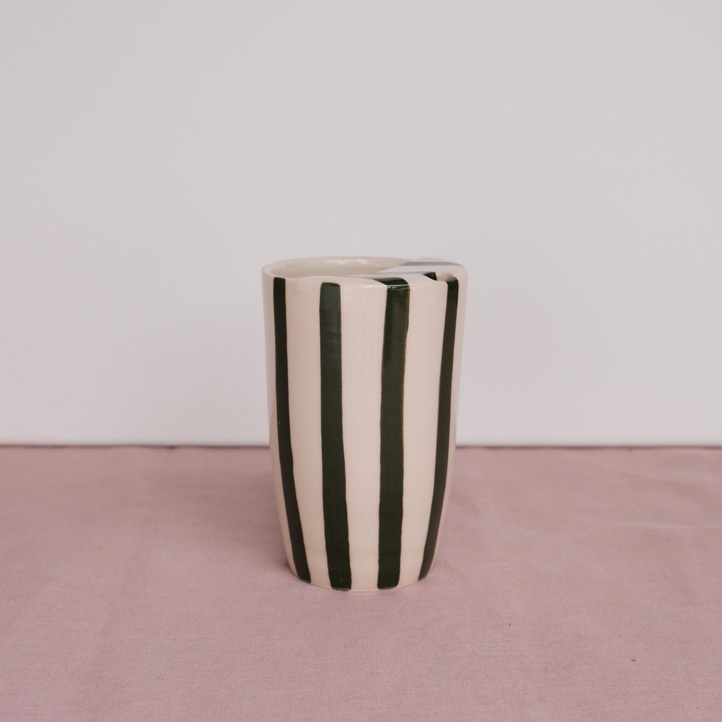 Dark Green Stripe To Go Cup