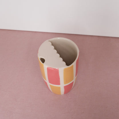 SAMPLE Coral Check To Go Cup