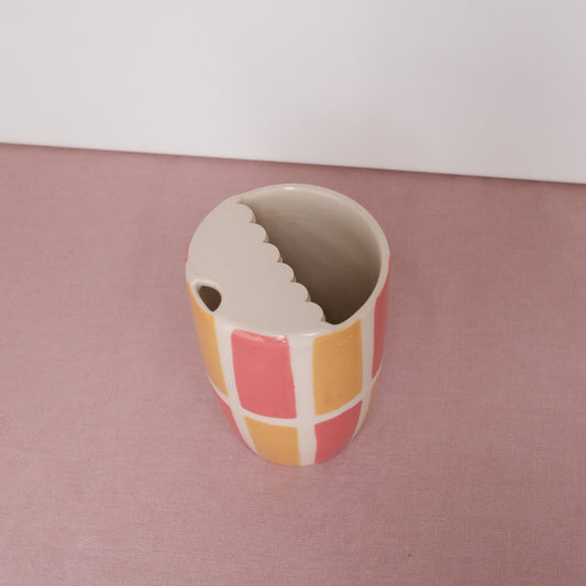 SAMPLE Coral Check To Go Cup