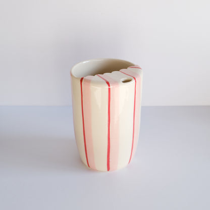 Pink Stripe To Go Cup