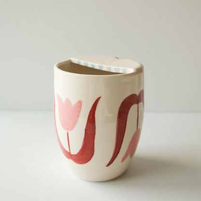 Pink Tulip To Go Cup