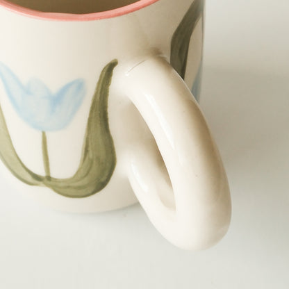 SECONDS Blue Tulip Mug