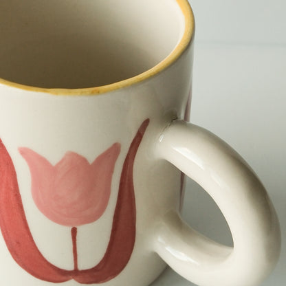 SECONDS Pink Tulip Mug