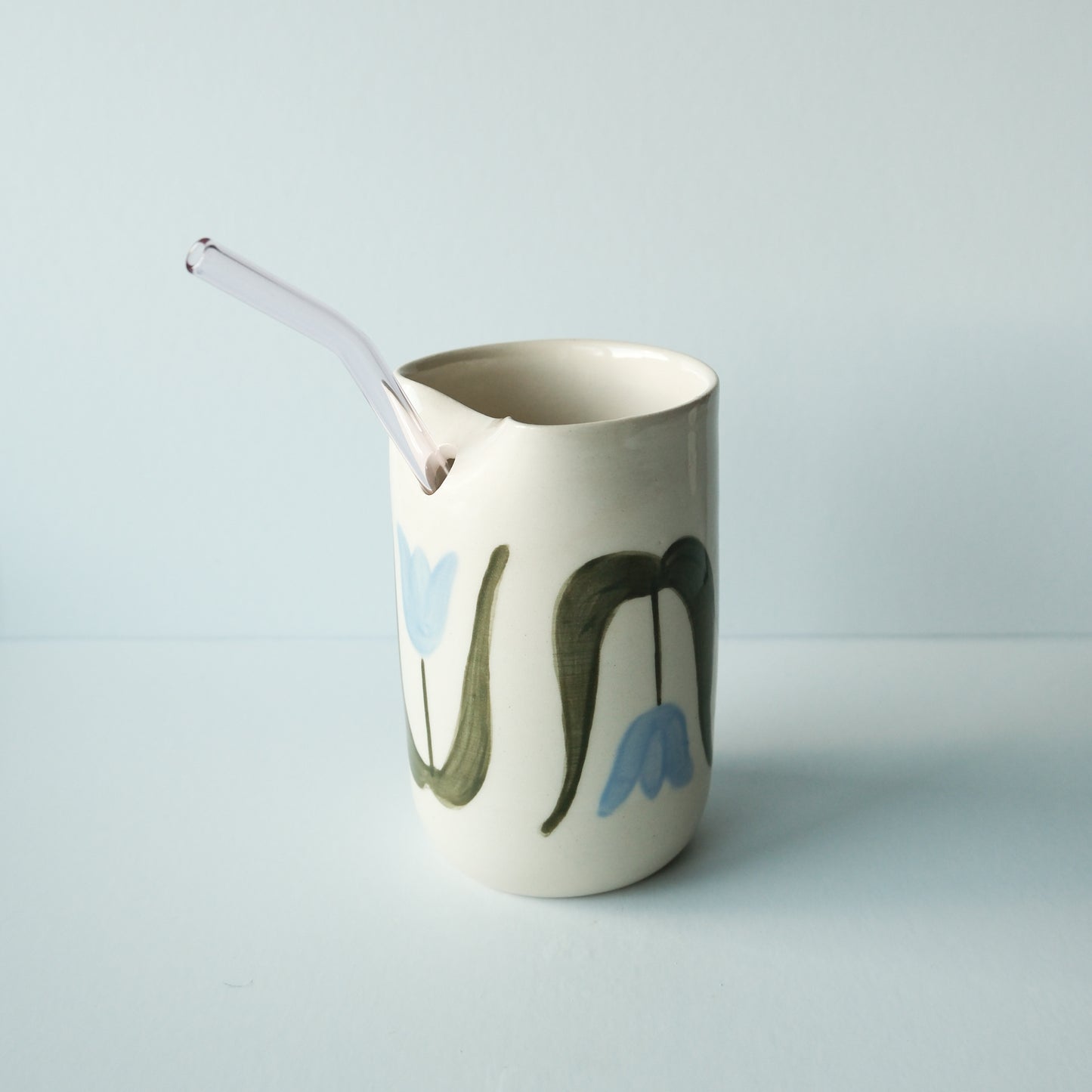 SECONDS Blue Tulip Straw Tumbler