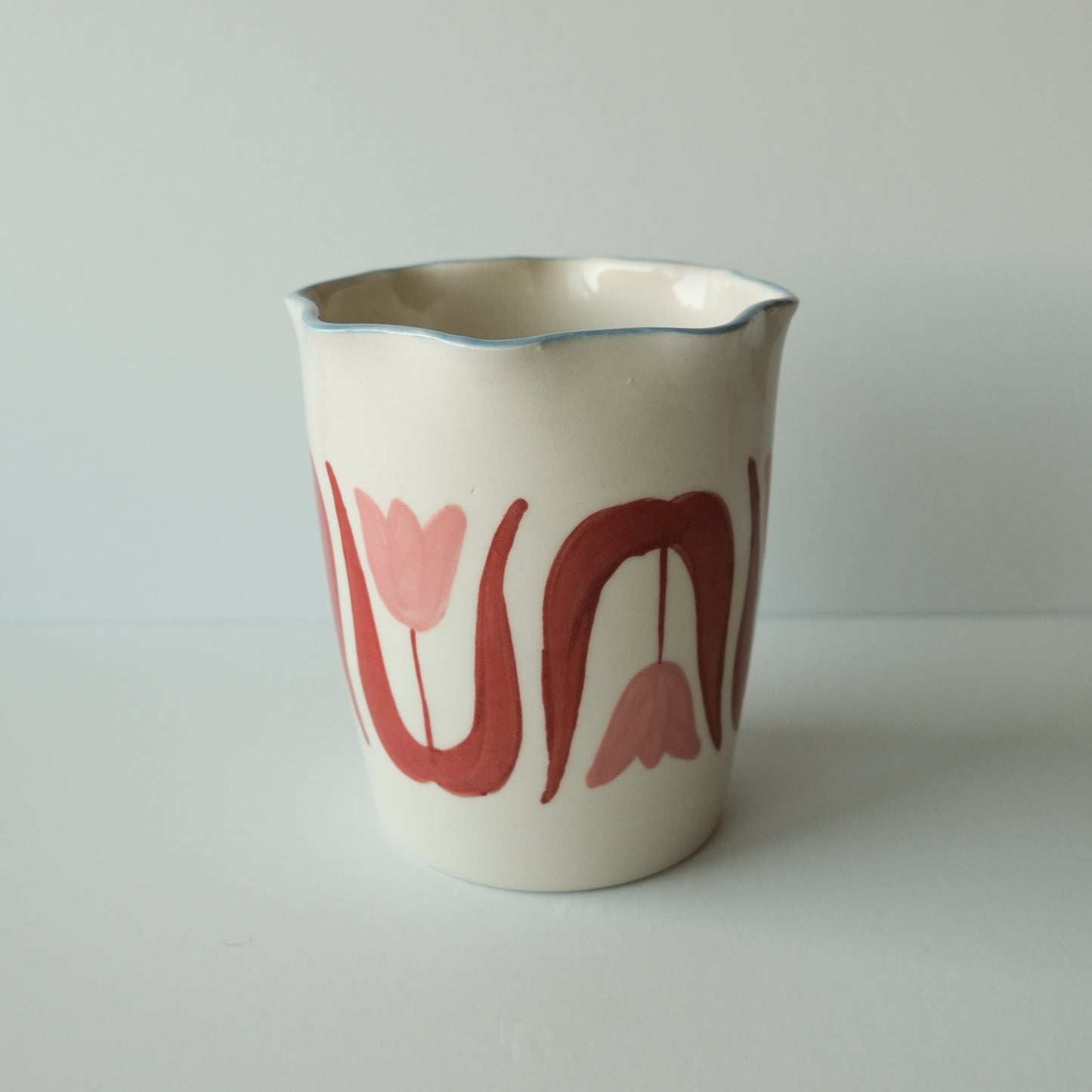 Pink Tulip Utensil Holder