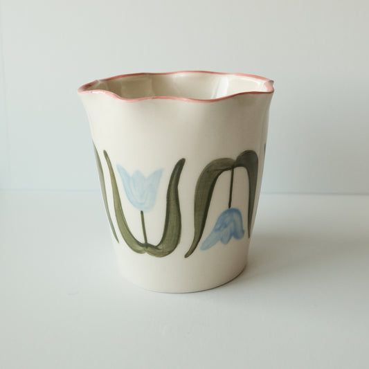 Blue Tulip Utensil Holder